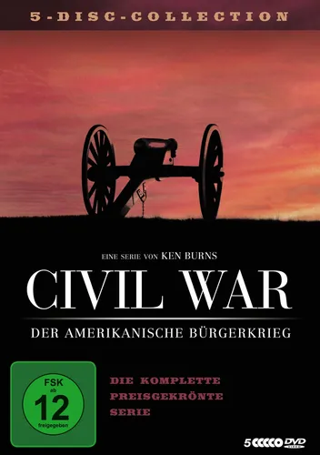 Civil War - Der amerikanische Bürgerkrieg - Box [5 DVDs] - Dokumentarfilm über den amerikanischen Bürgerkrieg, lehrreich und spannend, ideal für Geschichtsinteressierte und Familien
