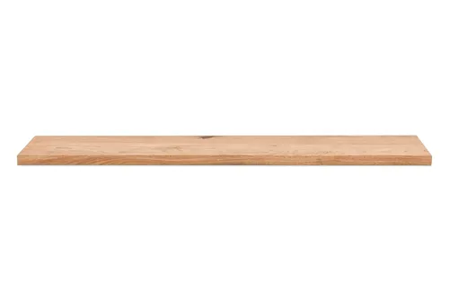 Wandboard Eichenholz Massiv Geölt 110 x 20 cm - Regalbrett aus hochwertigem, geöltem Eichenholz, perfekt für stilvolle Wandgestaltung und einfache Montage in jedem Raum.