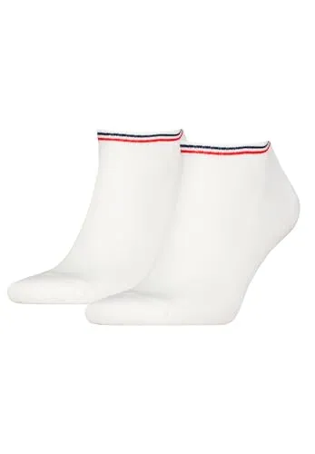 Tommy Hilfiger Damen Sneaker 4 Pack Ecom - Weiß (39-42) - Sportsocken mit gekämmter Baumwolle für ein weiches Tragegefühl und scheuerfreier Zehennaht - ideal für den Alltag und Sport.