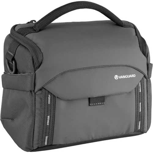 Vanguard Veo Adaptor 24M GY - Schultertasche für Fotoequipment - Kamerarucksack für spiegellose und kleine DSLR-Kameras, stilvoll und funktional. Rundum gepolstert mit Regenschutz und durchgehendem Reißverschluss für optimale Sicherheit.