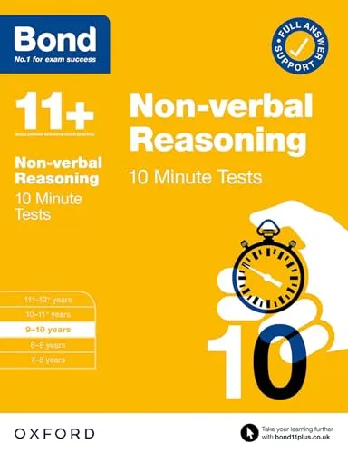 Bond 11+ 10 Minute Tests Non-verbal Reasoning 9-10 years: For 11+ GL assessment and Entrance Exams