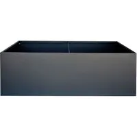 Herstera Metall Pflanzkübel "Cube" rechteckig, anthrazit - Pflanzkübel aus pulverbeschichtetem Stahl, modern und langlebig, ideal für kreative Garten- und Balkonideen.