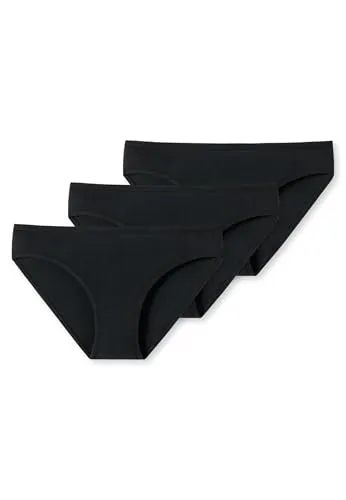 Schiesser Slip Basic Kids (3-St) schwarz 152 - Bequeme Kinderunterwäsche in Schwarz, 3er-Pack. Aus hochwertiger Baumwolle für optimalen Tragekomfort und einfache Pflege bei 40 Grad Maschinenwäsche.