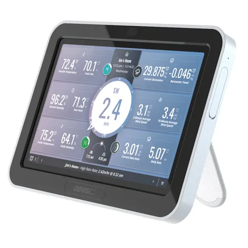 Davis WeatherLink Touch Funk-Konsole 6313 EU - Wetterstation für Vantage Pro 2 und Vue Sensoren, bietet umfassende Wetterdatenanalyse und anpassbares Dashboard für präzise Wetterüberwachung.