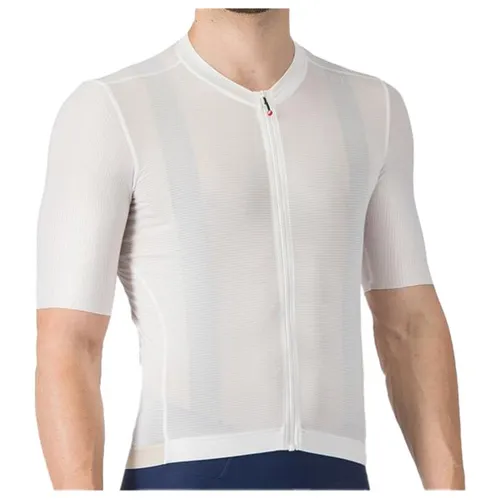 Castelli Herren Espresso 2 Trikot (Größe XXL, weiß) - Hochwertiges Fahrradtrikot für optimale Bewegungsfreiheit und Atmungsaktivität, ideal für Radtouren bei milden Temperaturen.