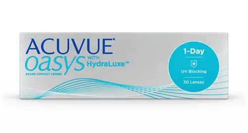 Johnson & Johnson Acuvue Oasys 1-Day Tageslinsen -12 dpt - Kontaktlinsen mit UV-Schutz und Tear-Infused-Design für trockene Augen, ideal für einen aktiven Lebensstil.