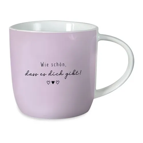 Tasse Becher - Gute Laune Wie schön, dass es dich gibt! 300 ml aus Porzellan