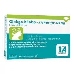 Ginkgo biloba - 1 A Pharma® 120 mg Filmtabletten