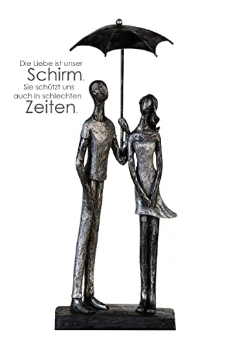 Casablanca - Design Deko Skulptur Umbrella - Statuen aus Kunstharz, 36 cm hoch, hochwertig und langlebig. Ideal als Geschenk für jeden Anlass und fügt sich perfekt in jeden Einrichtungsstil ein.