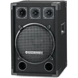 McGrey DJ-1222 Partykeller/DJ-Box 600W - PA-Box mit 12'' Subwoofer und 600W Maximalleistung, ideal für Partys und Events. Robustes Gehäuse mit Tragegriffen und Schutzecken für optimale Mobilität.