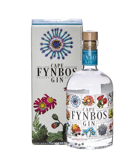 Cape Fynbos Gin 500ml - Floraler Gin aus Südafrika mit 33 Botanicals der Fynbos-Region für ein einzigartiges Geschmackserlebnis. Ideal für Gin-Liebhaber!