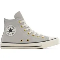 Converse CHUCK TAYLOR ALL STAR SUEDE Sneaker grau 39 EU - Stylische Sneaker in Größe 39, aus hochwertigem Wildleder, ideal für sportliche Outfits. Der runde Schuh mit Schnürung bietet angenehmen Tragekomfort und eine leicht profilierte Gummisohle.