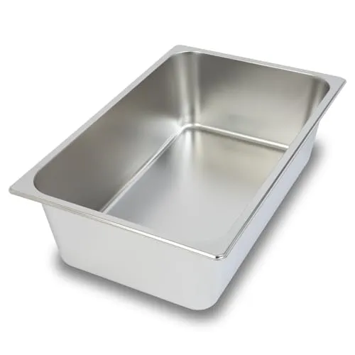 VERTES GN Behälter 1/1 Gastro Norm Gastronorm (Edelstahl, 150mm Tief, Hygienisch, Rostfrei, Kratzfest, Temperaturbeständig von -40° bis +300°C, für Bain Marie und Vielseitigen Einsatz in Gastronomie)