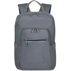 Rivacase ECO Notebook-Rucksack "Alpendorf" 13.3-14", grau - Laptop-Rucksack mit Neopren-Hängefach für optimalen Schutz, ideal für unterwegs. Bequeme Trageoptionen und durchdachtes Bandmanagement machen ihn zum perfekten Begleiter.