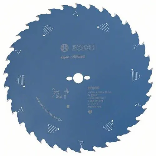 Bosch Kreissägeblatt Expert for Wood 450 x 30mm - Kreissägeblatt für universellen Einsatz mit Microteq-Zähnen aus langlebigem Carbide. Ideal für saubere und effiziente Schnitte in verschiedenen Sägen.