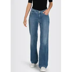 MAC Dream Wide Dream Wonderlight Damen Jeans - Jeans in Summer Mid Blue Wash, mit figurformendem Denim und Shaping-Effekt für eine perfekte Passform, ideal für jeden Anlass.
