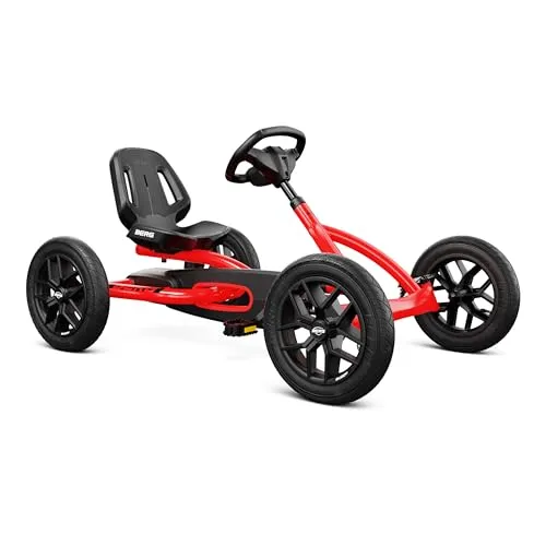 Berg Pedal-Gokart Buddy Redster | Sicheres Tretfahrzeug für Kinder - Tretfahrzeug für Kinder mit hohem Sicherheitsstandard und BFR-System, ideal für aufregende Abenteuer und jahrelangen Spielspaß.