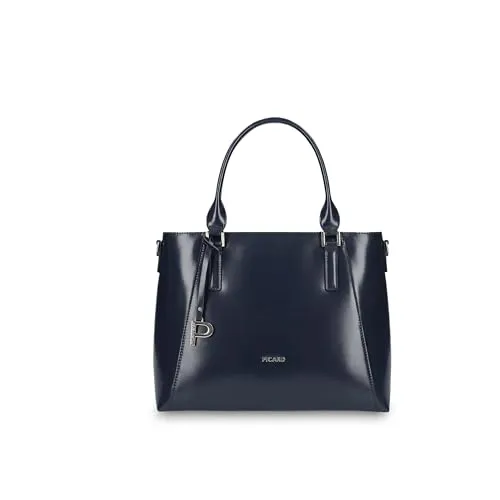 Picard Shopper Black Tie aus Rindsleder - stilvoll und langlebig - Damen-Henkeltaschen aus hochwertigem Rindsleder, ideal für den Alltag. Schlichtes Design kombiniert mit edler Verarbeitung zieht die Blicke auf sich.
