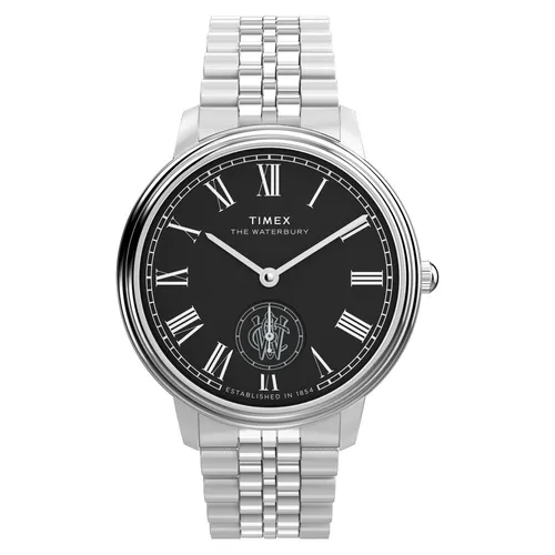 Timex TW2Y23300 Waterbury Metropolitan Sub-Second Armbanduhr - Elegante Armbanduhr für Herren mit Edelstahlarmband. Wasserdicht bis 50 m und mit kleiner Sekunde – ideal für stilbewusste Träger.