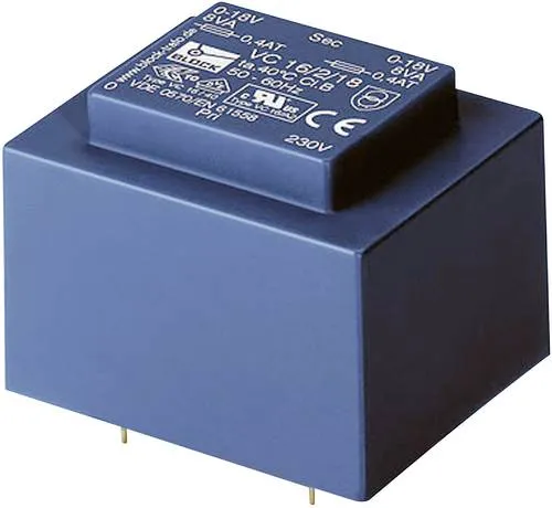 Block VC 16/2/15 Printtransformator 1 x 230V 2 x 15 V/AC 16 VA 533mA