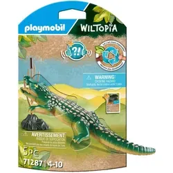 PLAYMOBIL 71287 Wiltopia-Alligator - Umweltfreundliche Spielfigur aus 80% Recyclingmaterial, ideal für Kinder ab 4 Jahren mit abgerundeten Kanten und interaktivem Lernen