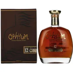 Ophyum 12 Metódo Solera Grand Premiere Rhum 40% Vol. 0,7l - Premium-Rum aus der Dominikanischen Republik, 12 Jahre gereift nach der Solera-Methode, bietet komplexe Aromen und samtigen Abgang. Limitiert auf 3.000 Flaschen, ein echtes Highlight für Kenner!