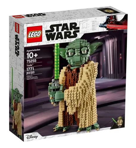LEGO 75255 Star Wars Yoda Bauset - Sammlermodell mit Displayständer, beweglicher Kopf und detaillierte Yoda-Figur für Fans