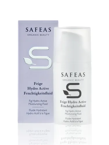 Safeas Feige Hydro Active Feuchtigkeitsfluid 30 ml - Hautpflege für trockene und Mischhaut, mit biologischen Extrakten für intensive Feuchtigkeitsbindung und Schutz vor Umwelteinflüssen.