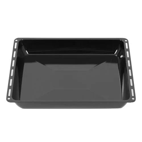 ICQN Backblech 445 x 375 mm - Extra Tiefe 5 cm - Küchenhelfer mit extra tiefer Emaillierung, ideal für Whirlpool, Ignis, Bauknecht und Indesit. Kratzfest und leicht zu reinigen für langanhaltenden Gebrauch.