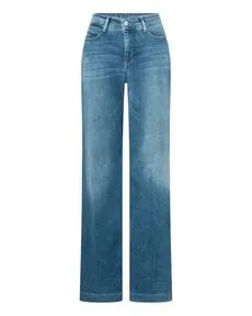 Mac Damen Jeans DREAM WIDE Straight Fit stoned blue (81), 34/32 - Bequeme Jeans mit authentischer Optik, leichtem und hochelastischem Denim für optimalen Tragekomfort. Ideal für einen lässigen Look!