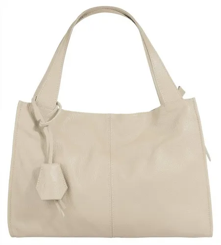 Cluty Shopper Damen 021850 beige - Geräumige Handtasche - Handtaschen mit viel Stauraum, 100% Rindleder, inklusive Smartphonefach für sicheren Transport. Ideal für unterwegs!