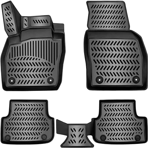 ELMASLINE 3D Gummimatten für VW TAIGO 2021-2025 - Maßgeschneiderte Fußmatten für VW TAIGO mit 5cm hohem Rand bieten perfekten Rundumschutz. Strapazierfähiges TPE-Material sorgt für Langlebigkeit und einfache Pflege.