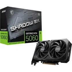 MSI GeForce RTX 5060 SHADOW 2X OC 8G - Hochleistungs-Grafikkarte - Erleben Sie beeindruckende Gaming-Performance mit der MSI GeForce RTX 5060 SHADOW 2X OC 8G. Ideal für beeindruckende Grafiken und flüssiges Gaming mit modernster NVIDIA-Technologie.