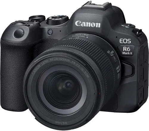 Canon EOS R6 Mark II Gehäuse + RF 24-105mm F 4-7.1 IS STM - Vollformat-Systemkamera mit professionellen Filmfunktionen und herausragender Bildqualität