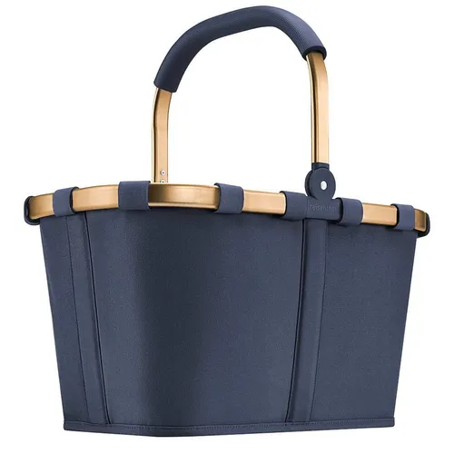 reisenthel carrybag Midnight Gold – Eleganter und stabiler Einkaufskorb - Einkaufskörbe: Der stilvolle carrybag bietet 22 l Stauraum, eine praktische Innentasche und ist bis zu 20 kg belastbar – ideal für Einkäufe oder Picknicks.