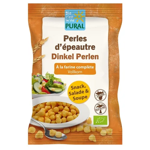 Dinkel Perlen - Vollkorn Backerbsen 125g | PURAL