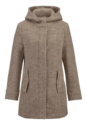 hessnatur Rhön Mantel Regular Damen - Funktionsjacke aus regionaler Schurwolle, nachhaltig und fair hergestellt, mit hohem Lanolingehalt für optimale Funktionalität und Komfort.