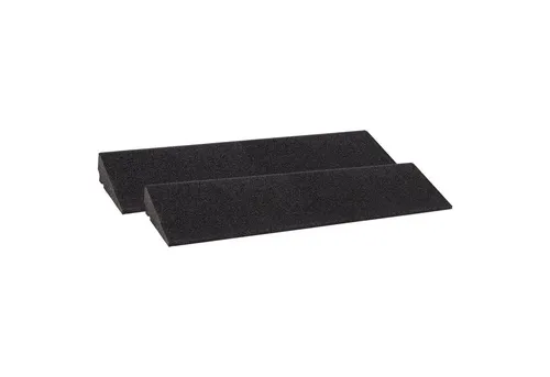 Szagato Auffahrrampe Bordsteinrampe Gummi (2-St) - Transportgeräte & Rampen, flexible Gummirampe für einfachen Zugang und Überwindung von Bordsteinen, ideal für Rollstühle und Transportfahrzeuge.