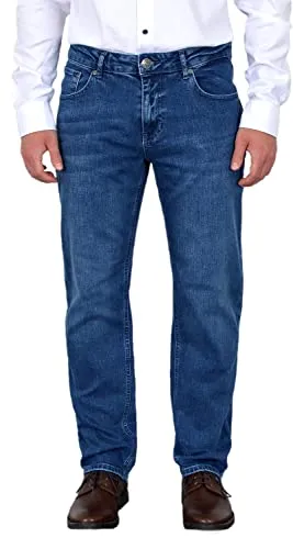 Herren Jeans Straight - Bequeme und moderne Prime Straight Leg Jeans - Die Prime Straight Leg Jeans für Herren bietet perfekten Tragekomfort im Alltag. Mit normaler Leibhöhe und hochwertiger Baumwolle ist sie ideal für Freizeit und Streetstyle.