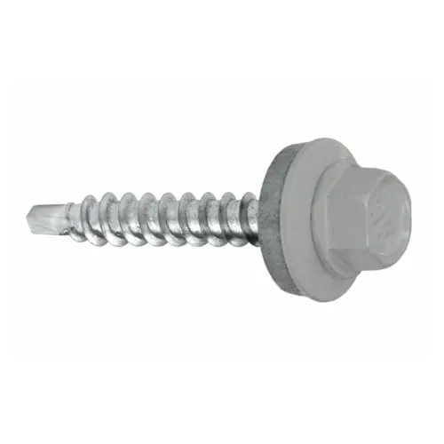 KLIMAS Bohrschrauben 4,8 х 35 mm 250 Stück RAL: 9006 - Weißaluminium Trapezblechschrauben