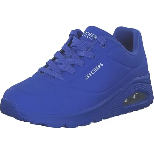 Skechers Damen UNO Stand on Air Sneaker, königsblau, 36 EU - Damen-Sneaker mit Wedge Fit und verstecktem 1 Zoll Absatz für zusätzlichen Komfort, ideal für den Alltag und sportliche Aktivitäten.