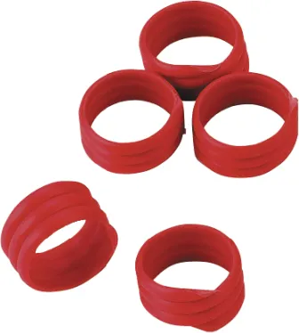 Spiralringe,16mm, rot,Kunstst. zu 20 St. im Pack
