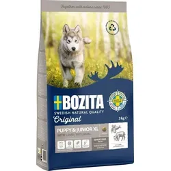 Bozita Hundefutter Original Puppy & Junior XL Lamm – 3 kg - Weizenfreies Trockenfutter für Welpen und Junghunde größerer Rassen. Mit hochwertigem Lamm für eine ausgewogene Ernährung und natürlichen Genuss – ideal für gesundes Wachstum.