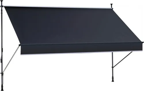 KONIFERA Klemmmarkise Dénia mit LED-Lichtstreifen 350x150 cm - Praktische Klemmmarkise für schattige Plätze! Mit einer Breite von 3,5 m und einer einfachen Montage zwischen Fußboden und Decke ohne Bohren. Genießen Sie auch abends stimmungsvolles Licht durch den integrierten LED-Lichtstreifen.