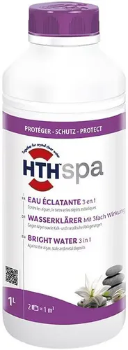 hth Spa Wasserklärer 3in1 für Whirlpools Algenverhütung Aufbereitung 1 Liter