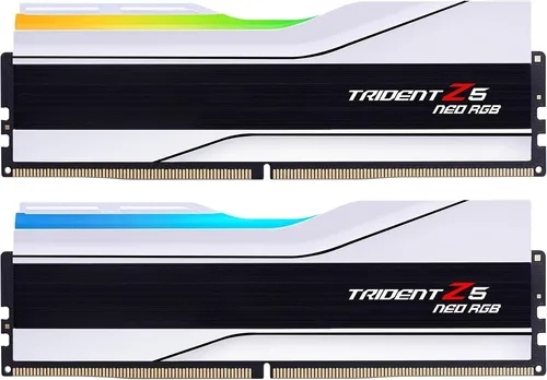 G.Skill Trident Z5 Neo RGB DDR5-6000 - 32GB - CL30 - Dual Channel - RAM (Arbeitsspeicher) mit 32GB (2x16GB), blitzschnelle 6000 MHz, ideal für Gaming und kreative Anwendungen. Unterstützt AMD EXPO für optimale Leistung und beeindruckende RGB-Beleuchtung.