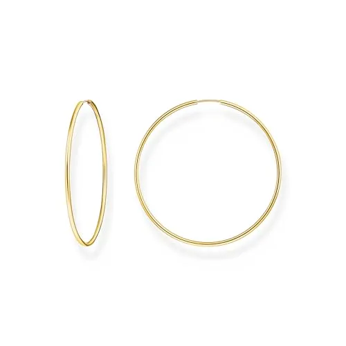 Thomas Sabo Creolen groß vergoldetes Silber CR729-413-39 - Creolen in Bijouterie, aus 925er Sterlingsilber, vergoldet und perfekt kombinierbar mit weiteren Schmuckstücken von Thomas Sabo für einen ausdrucksstarken Look.