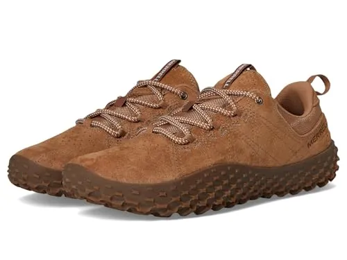 Merrell Minimal-Laufschuhe Wrapt Braun Herren, Größe 43,5 (9,5) - Laufschuhe mit aggressiver Gummisohle für optimale Traktion und natürliche Fußposition dank Merrell Barefoot 2 Konstruktion – ideal für aktive Outdoor-Enthusiasten.