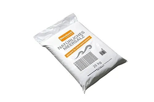 Steinbach Meersalz für Salzelektrolyse 25 kg - Hochwertige Wasseraufbereitung - Wasserpflegeprodukte, ideales Salz für Salzelektrolyse zur optimalen Wasserqualität in Pools und Whirlpools.