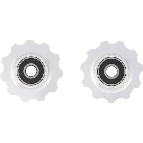 Contec Derailleurwielen Set Scroll - Sonstiges Fahrradzubehör - 11 Zähne, Shimano kompatibel, aus Aluminium 6061-T6, spritzwassergeschützt und leichtlaufgefettet für optimalen Schaltkomfort.